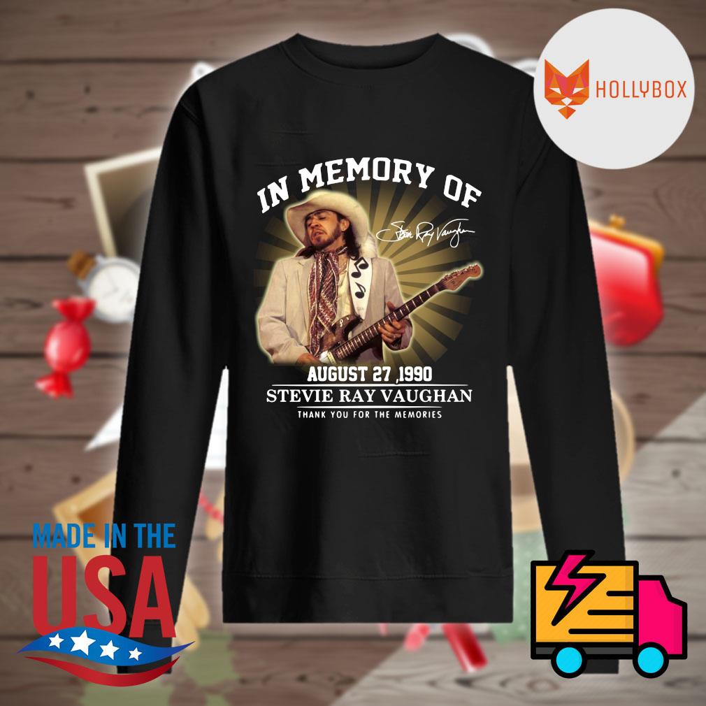 In memory of Stevie Ray Vaughan August 27 1990 thank you for the memories s Sweater