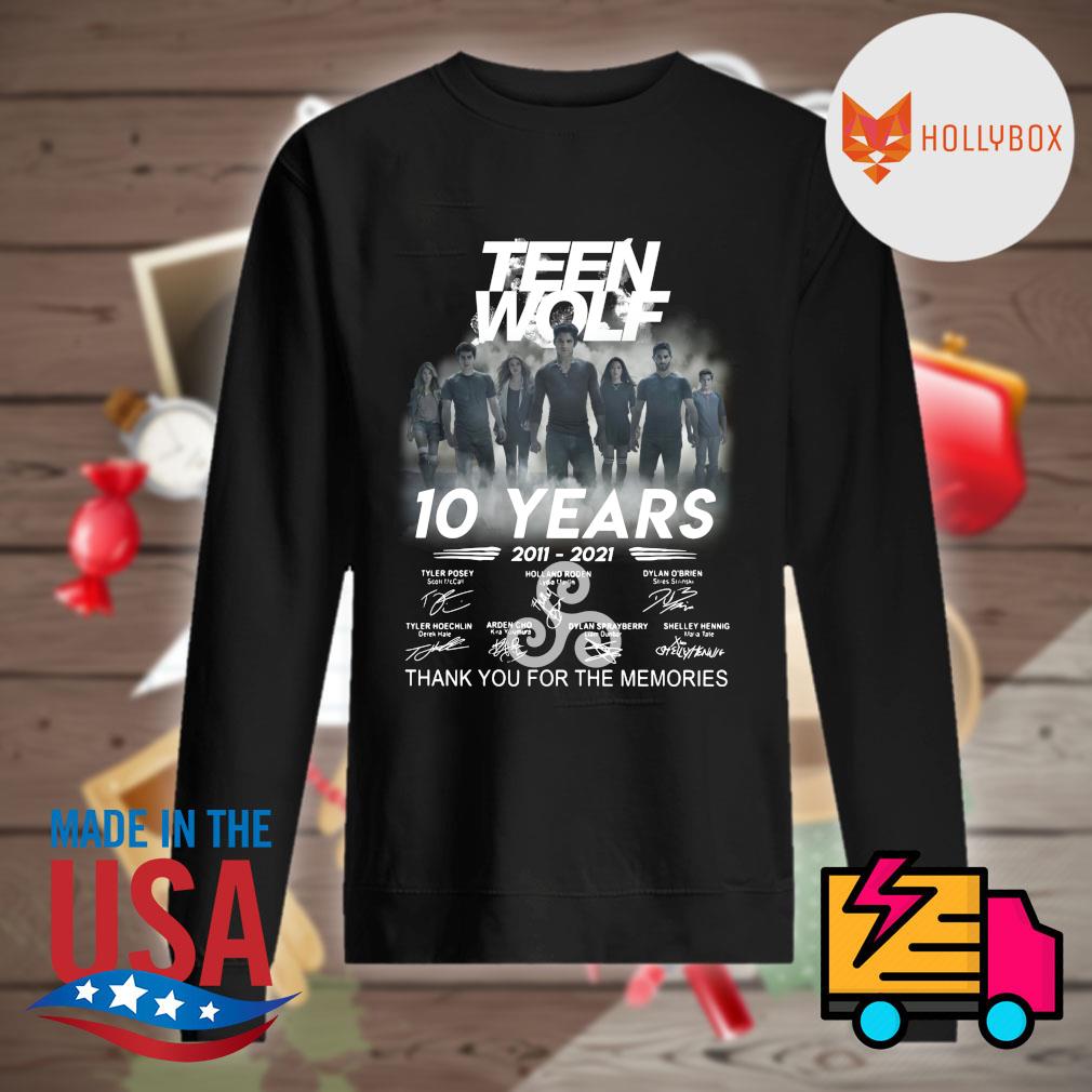 Teen Wolf 10 years 2011 2021 signatures thank you for the memories s Sweater
