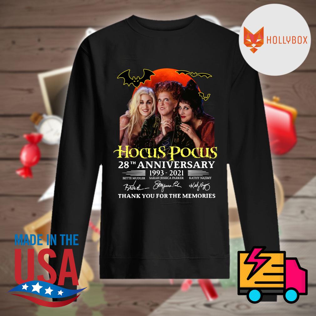 Hocus Pocus 28th anniversary 1993 2021 signatures thank you for the memories s Sweater