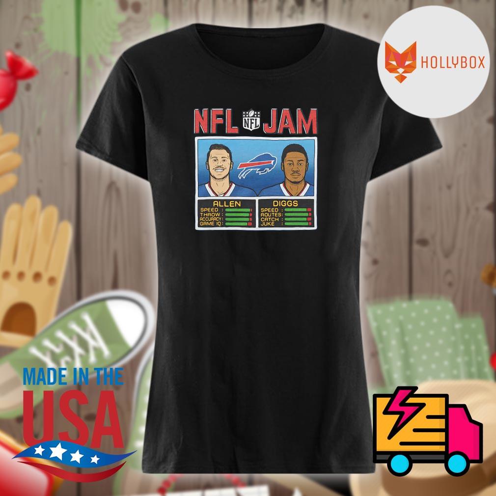 NFL Jam Buffalo Bills Allen and Diggs s Ladies t-shirt