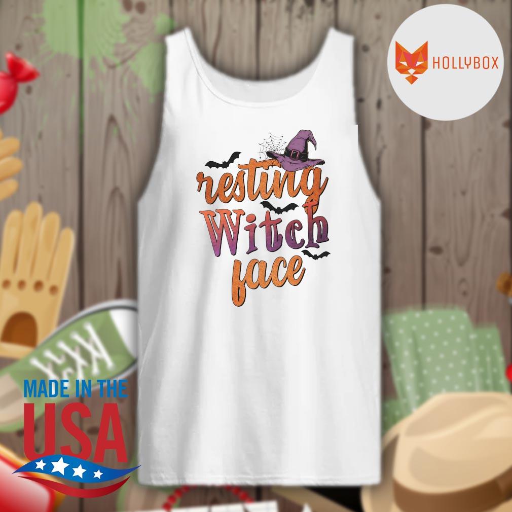 Resting Witch Face Halloween s Tank-top