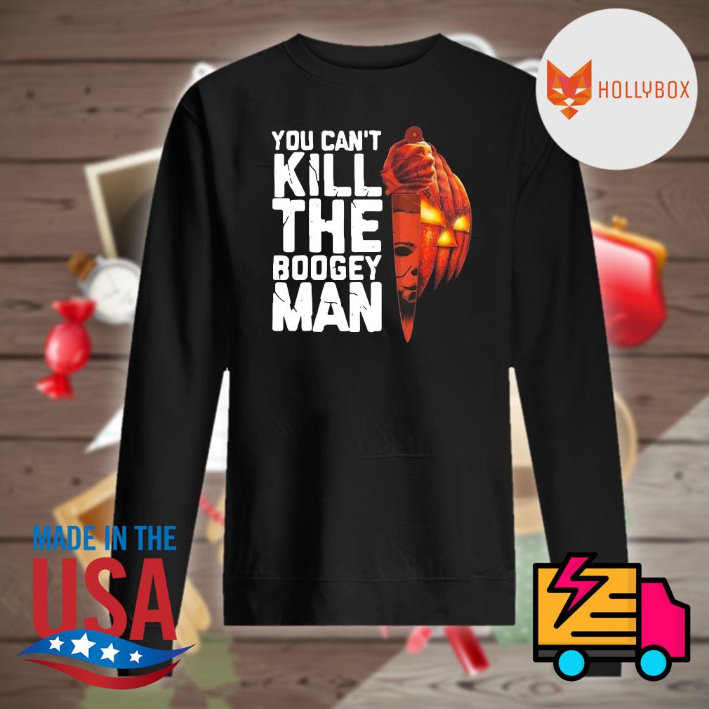 Michael Myers you can't kill the Boogeyman pumpkin Halloween s Sweater