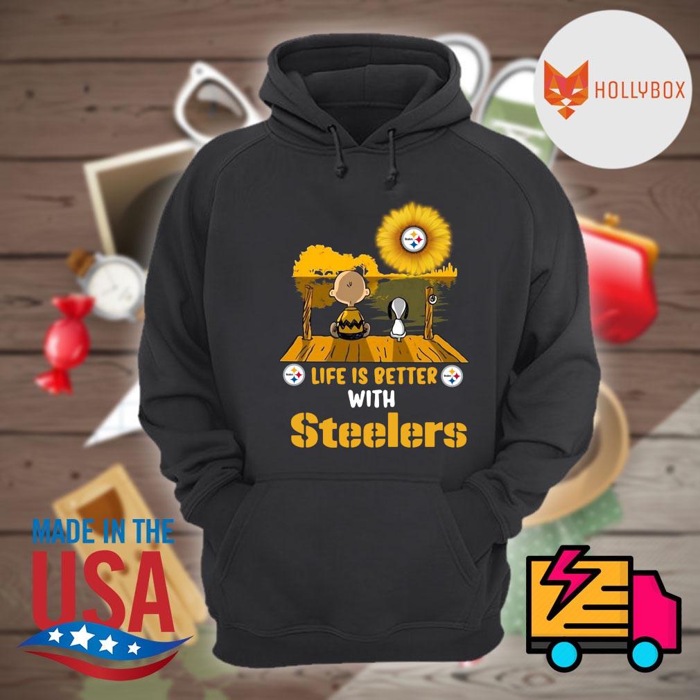 Snoopy Life is Better with Steelers Shirt, hoodie, sweater, long sleeve and  tank top