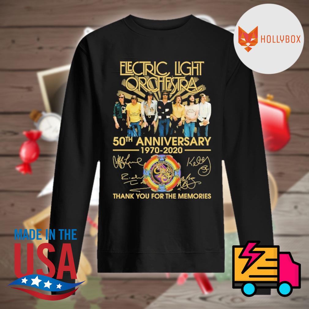 Electric light orchestra 50th anniversary 1970-2020 signatures thank you for the memories s Sweater