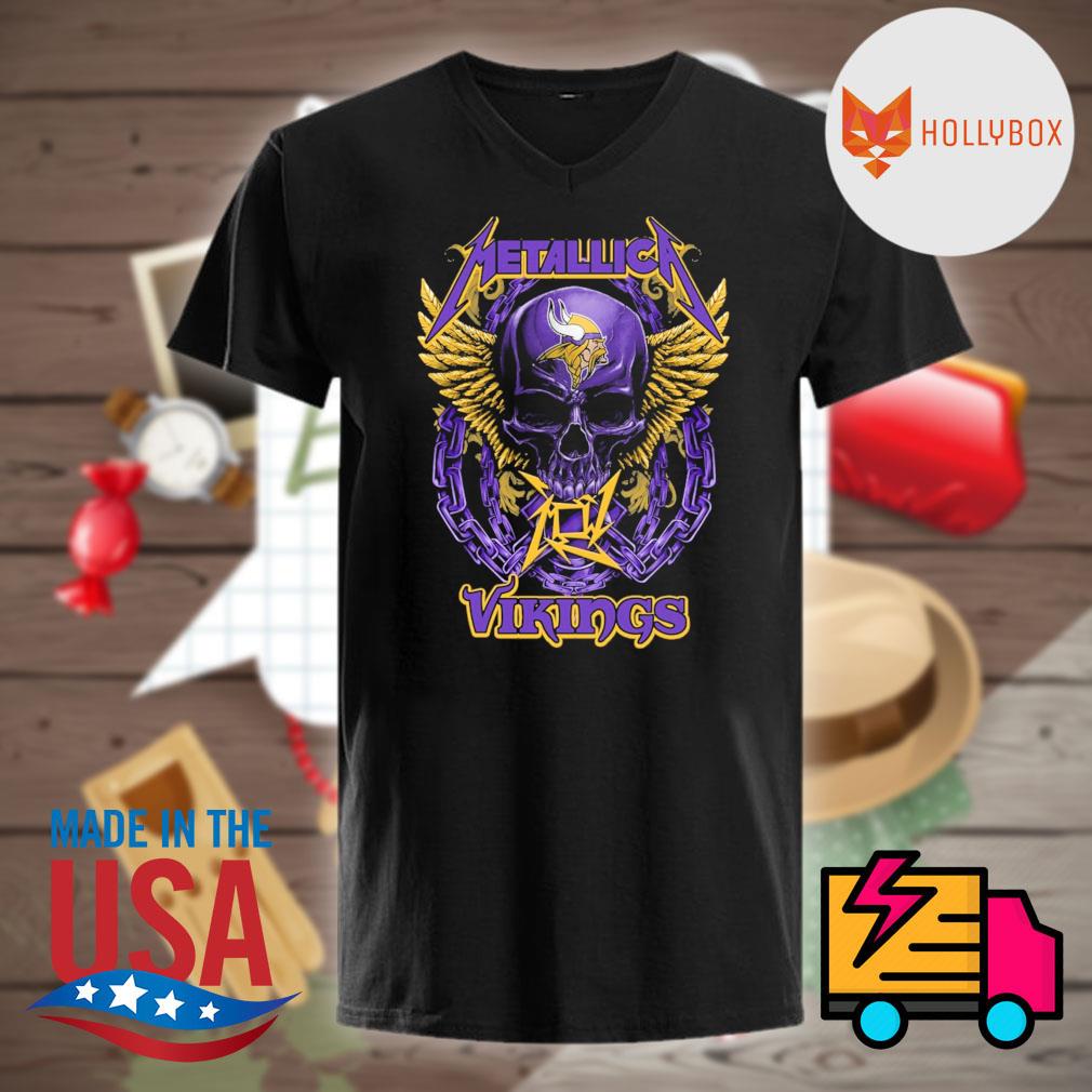 Metallica Skull Minnesota Vikings shirt