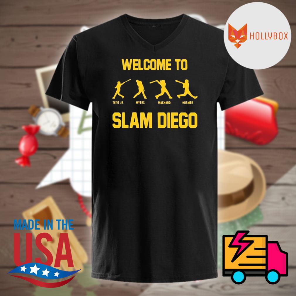 MLB San Diego Padres Slam Diego graphic T-Shirt Myers Machado Tatis Jr  Hosmer