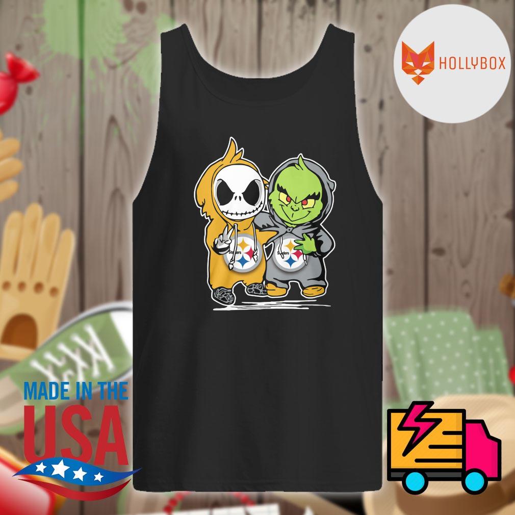 Premium Pittsburgh Steelers Baby Jack Skellington And Baby Grinch Shirt -  Daisy Tshirt