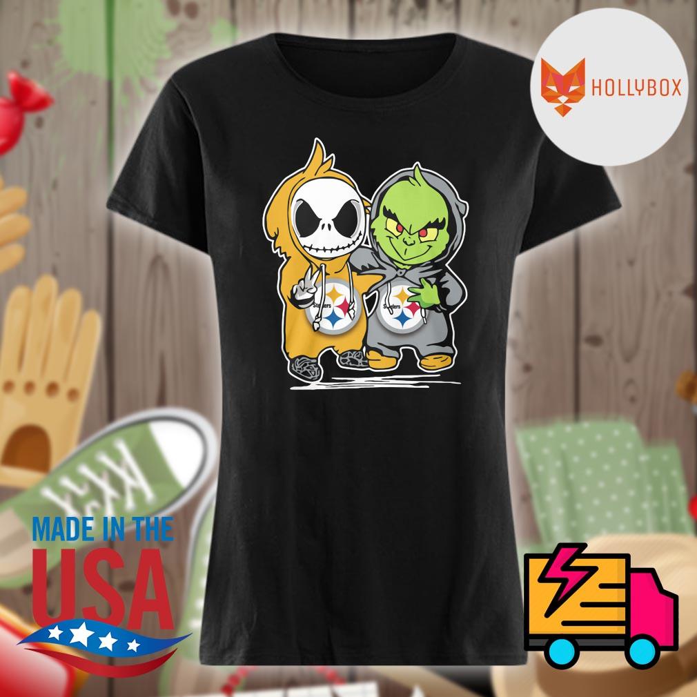 Premium Pittsburgh Steelers Baby Jack Skellington And Baby Grinch