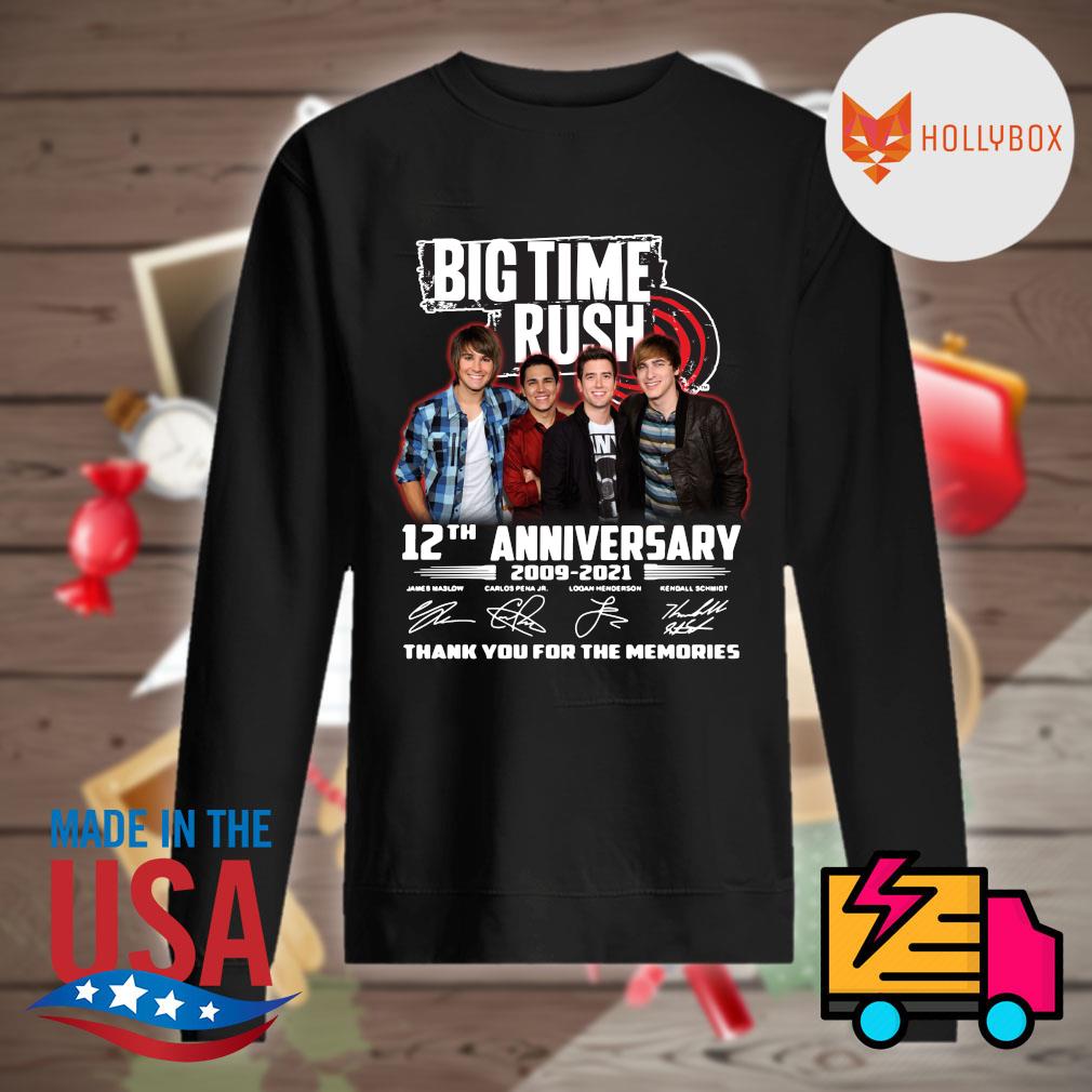 Big Time Rush 12th anniversary 2009 2021 signatures thank you for the memories s Sweater